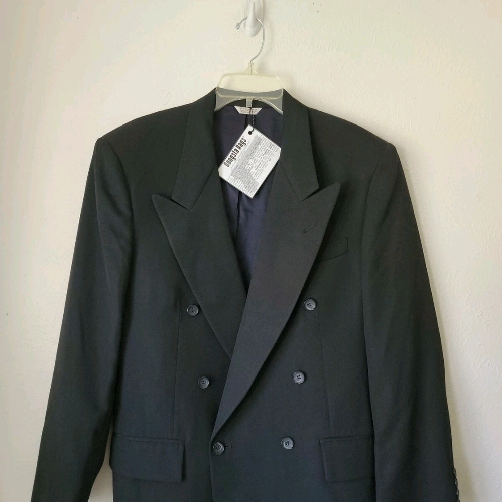 Black Skull Embellished Men's Jacket - Picture 3 of 8